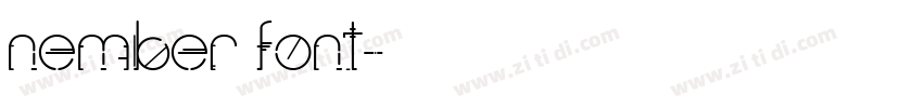 nember font字体转换